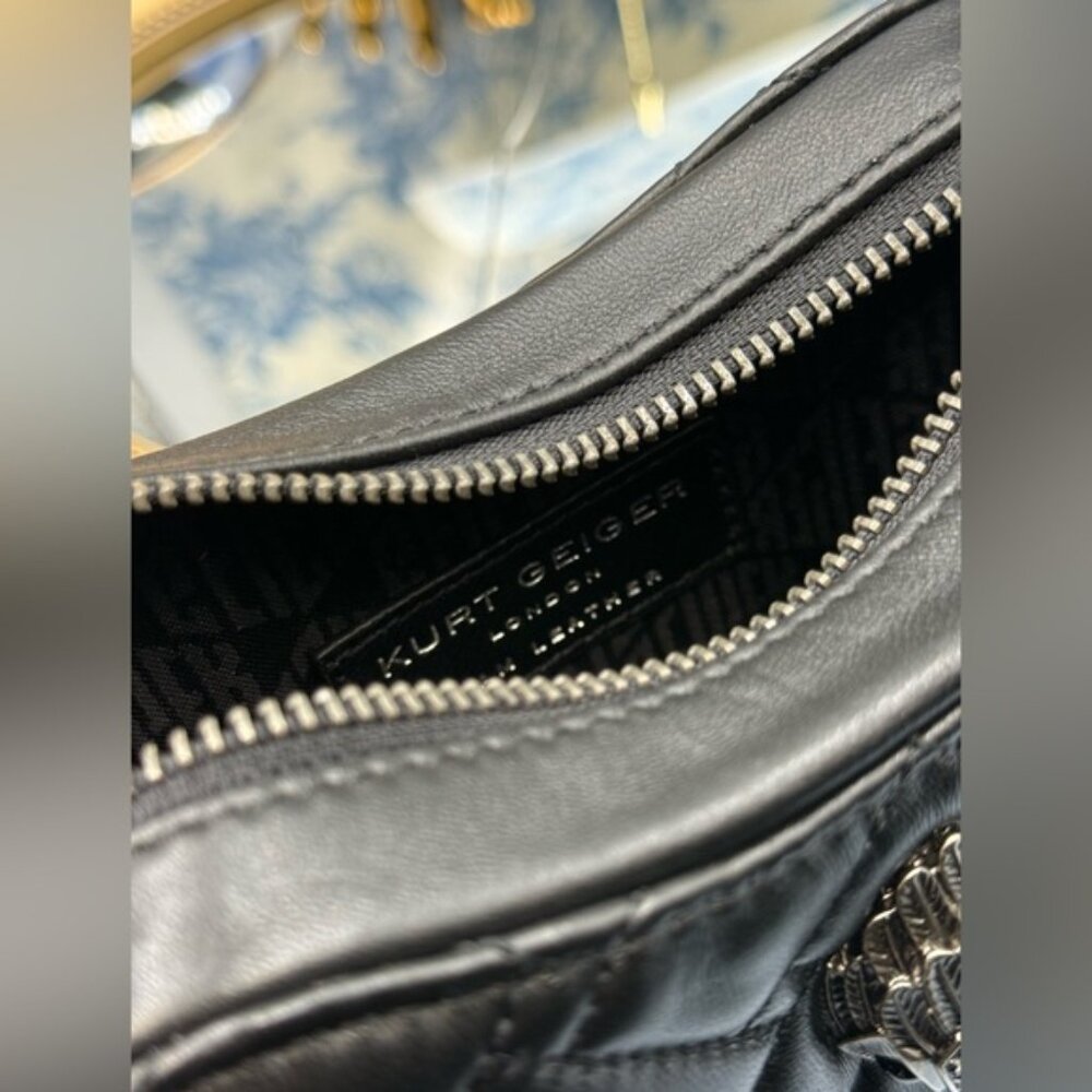 🆕 KURT GEIGER LONDON 🧿 NWOT Kensington Heart-Shaped Leather Crossbody Bag - Picture 11 of 15